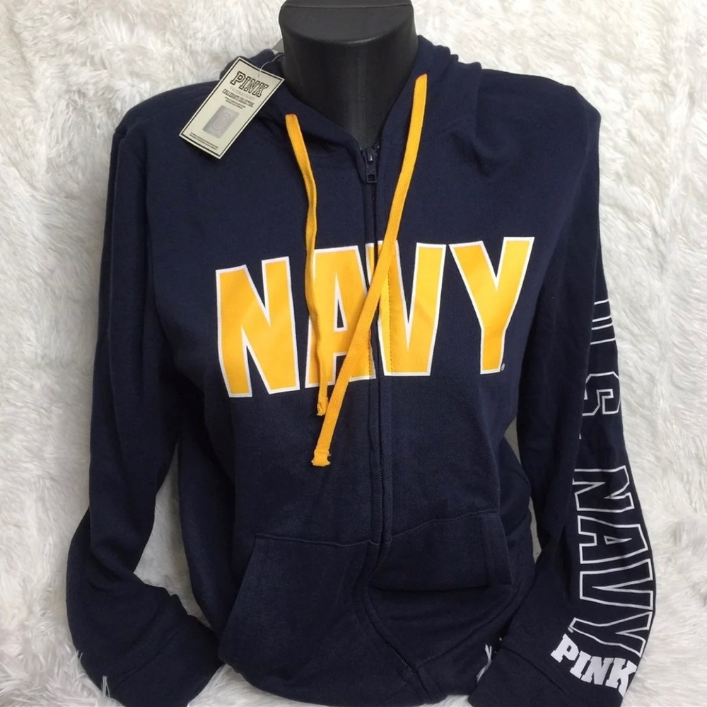 ISO VS pink navy sweatshirt